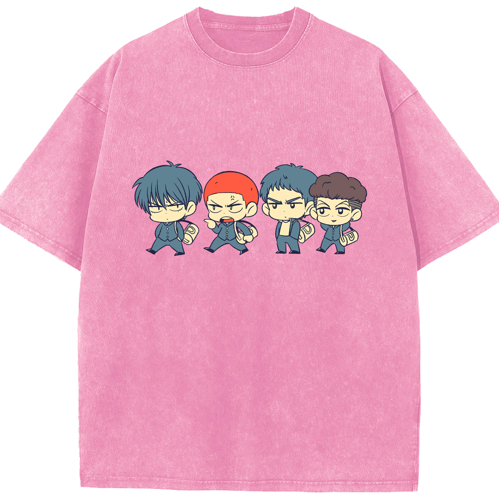 （画像用） SLAM DUNK／スラムダンク 綿100% ヴィンテージ風 半袖Tシャツ（フロントプリント）